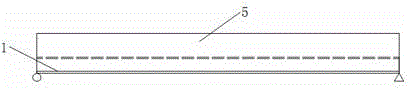 Single layer FRP concrete composite bridge slab construction method