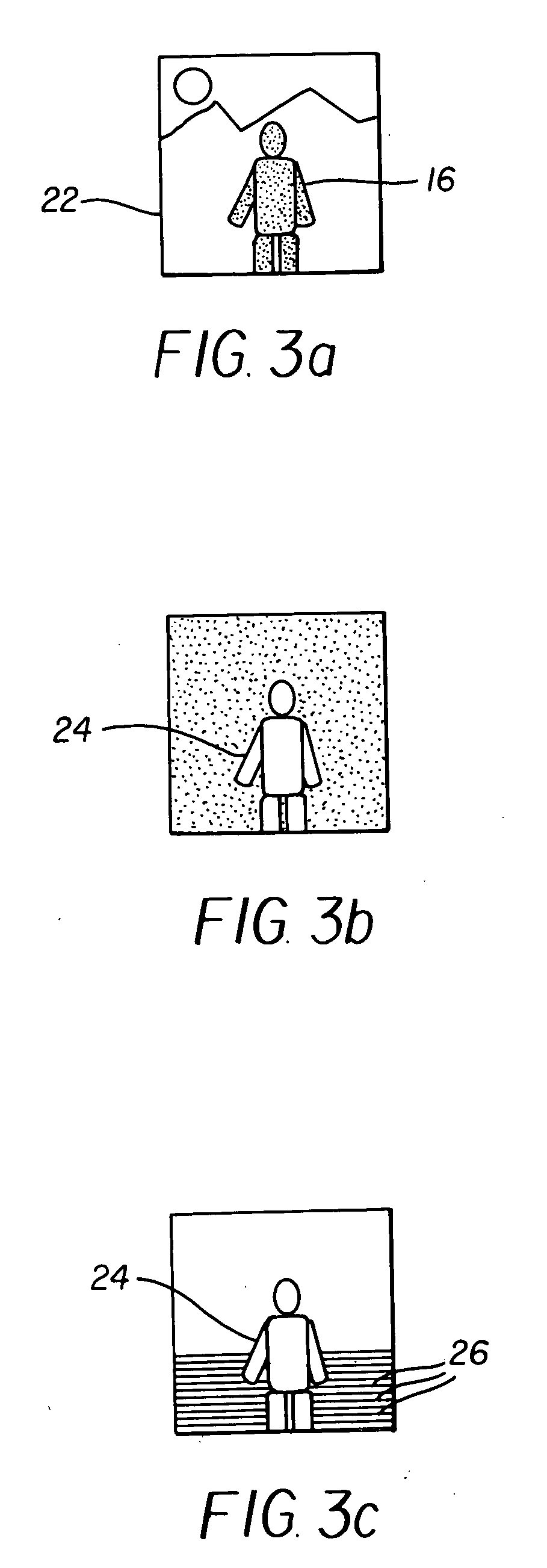 Laser projector having silhouette blanking for objects in the output light path