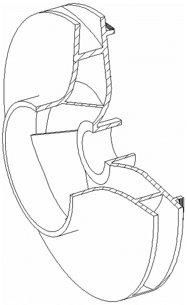 Single-stage centrifugal pump capable of achieving self balance of axial force