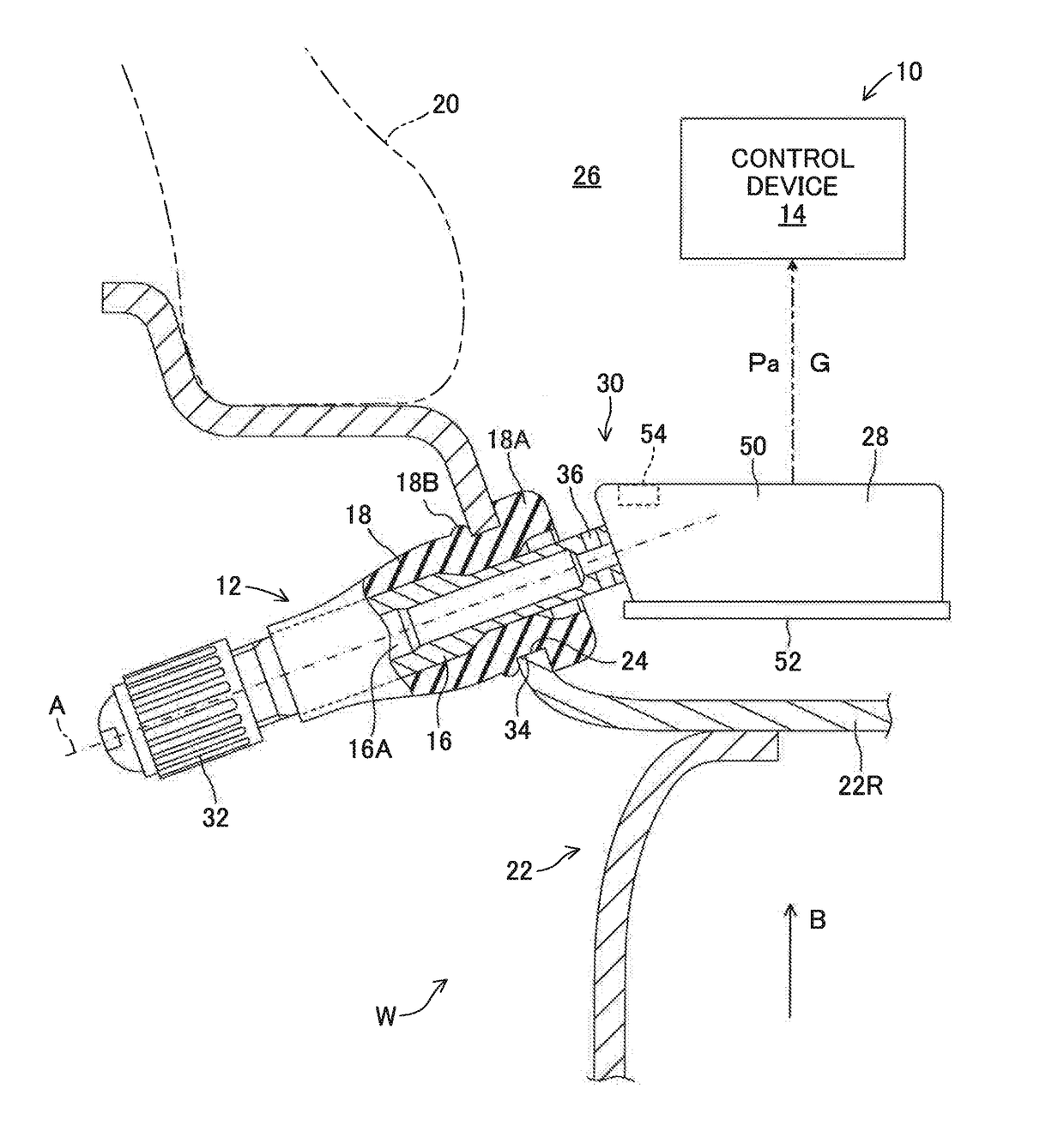 Replacement necessity determination device for snap-in valve