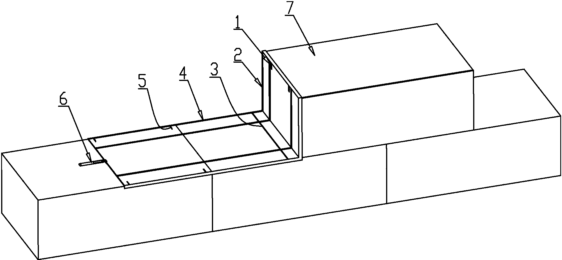 Mortar joint lining mould for aerated concrete block wall