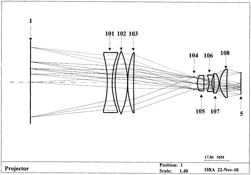 An optical transmission projection stereoscopic helmet-mounted display