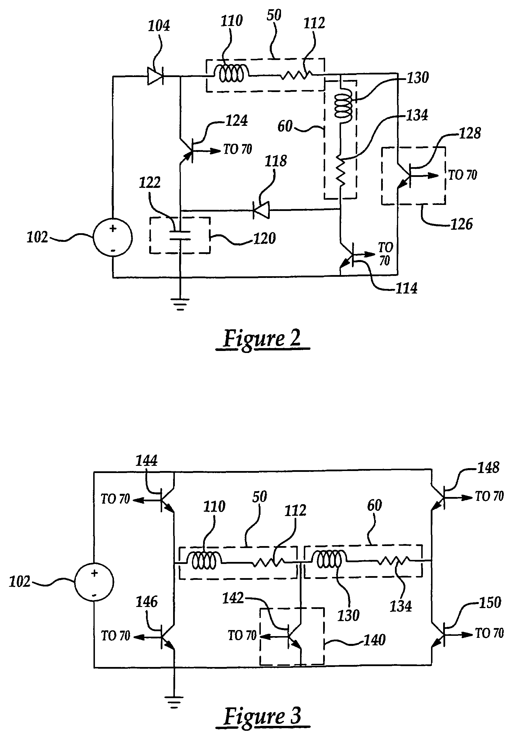 Electromagnetic valve actuation with series connected electromagnet coils