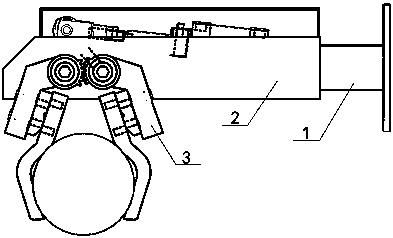 Special clamp for drilling mechanism