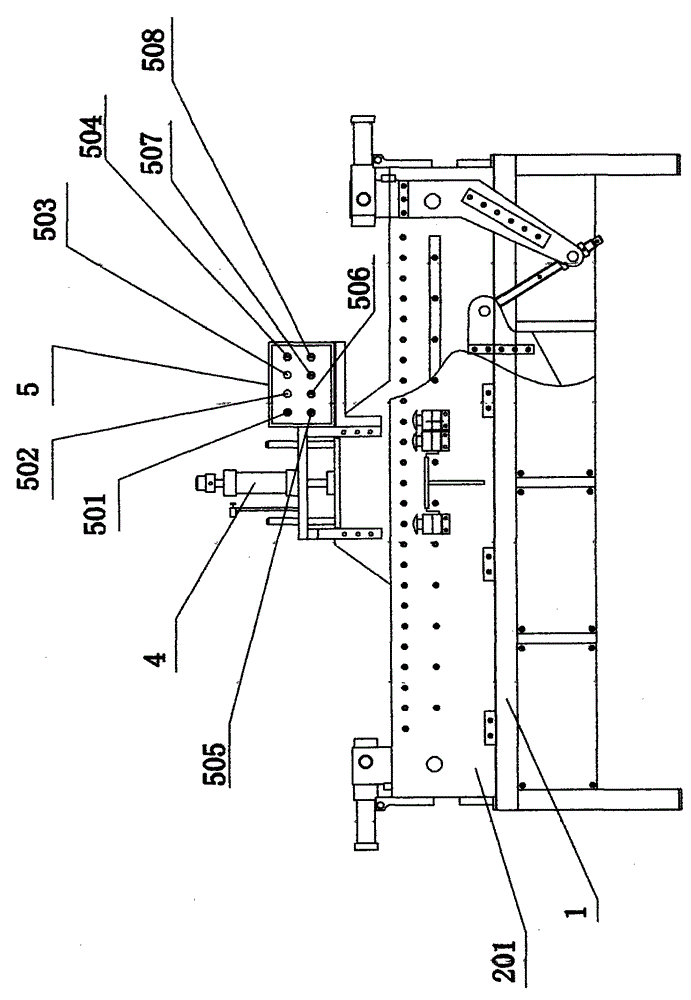 Arc bending machine for automobile luggage rack and its processing method for luggage rack