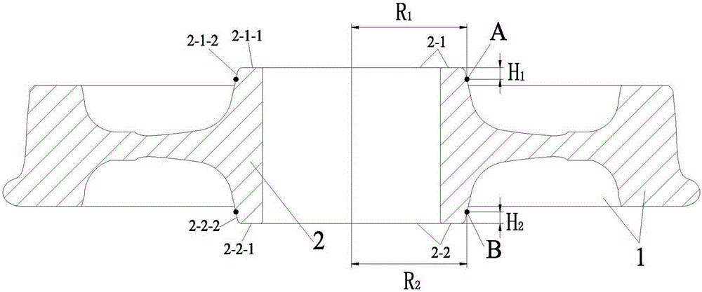 Motor train unit wheel hub diameter detection device and using method thereof