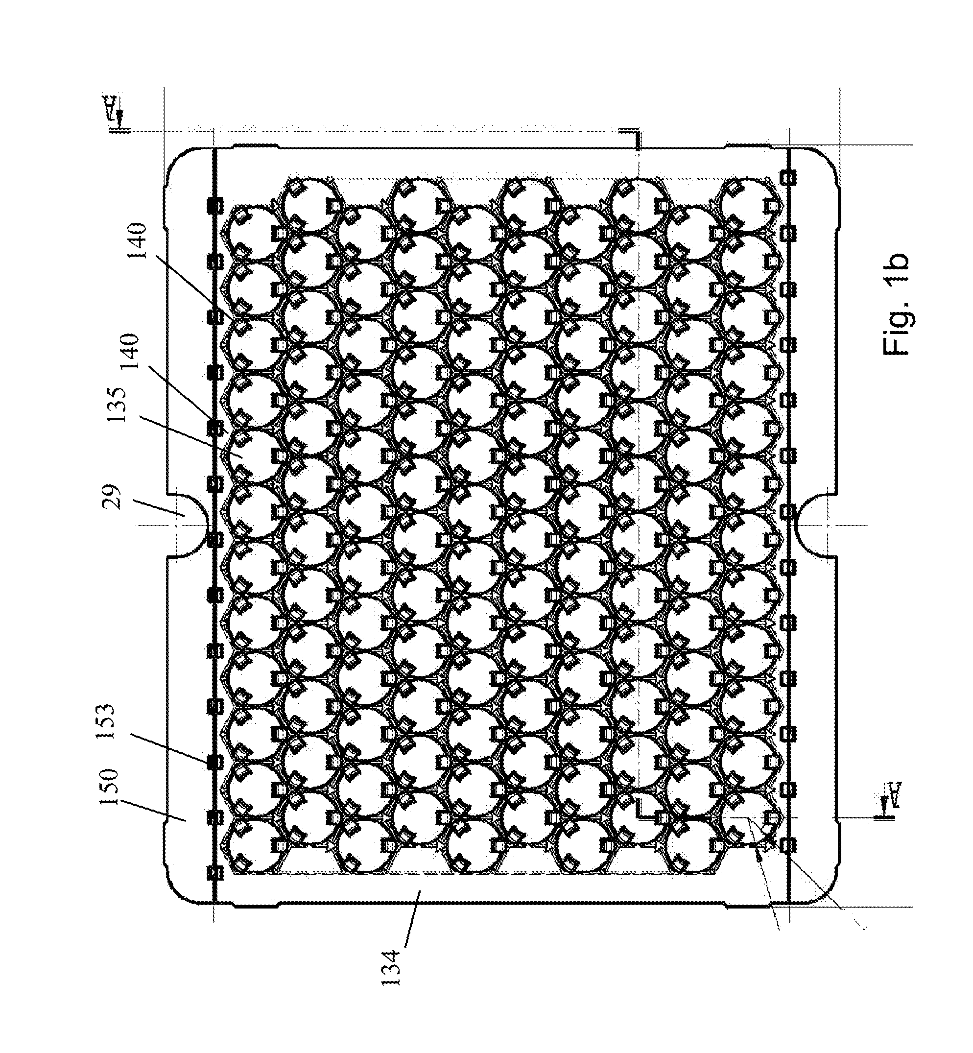 Holding structure for concurrently holding a plurality of containers for substances for medical, pharmaceutical or cosmetic applications as well as transport or packaging container comprising the same