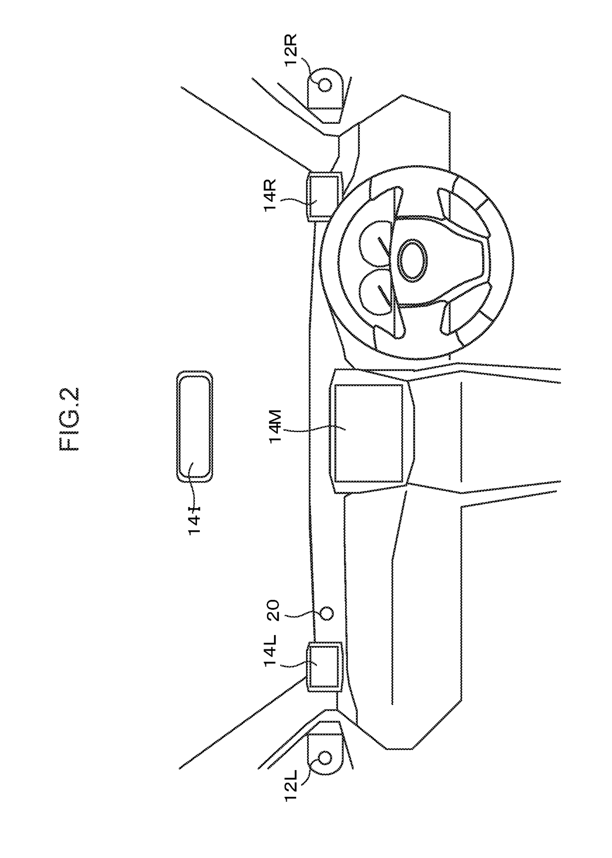 Image display device for vehicle and image display program for vehicle