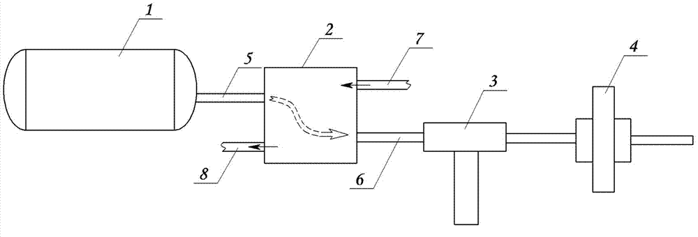 Liquefied natural gas (LNG) engine energy recovery device and energy recovery method based on thermoelectric power generation technology