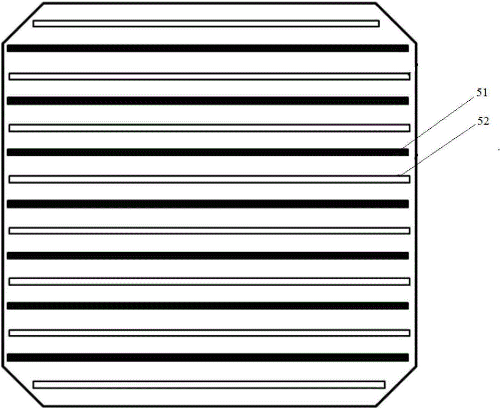 Back contact solar cell and solar cell component