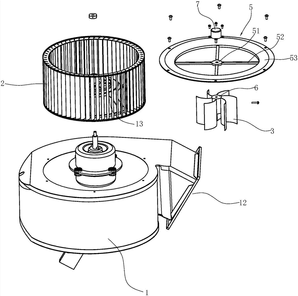 Multi-wing centrifugal fan