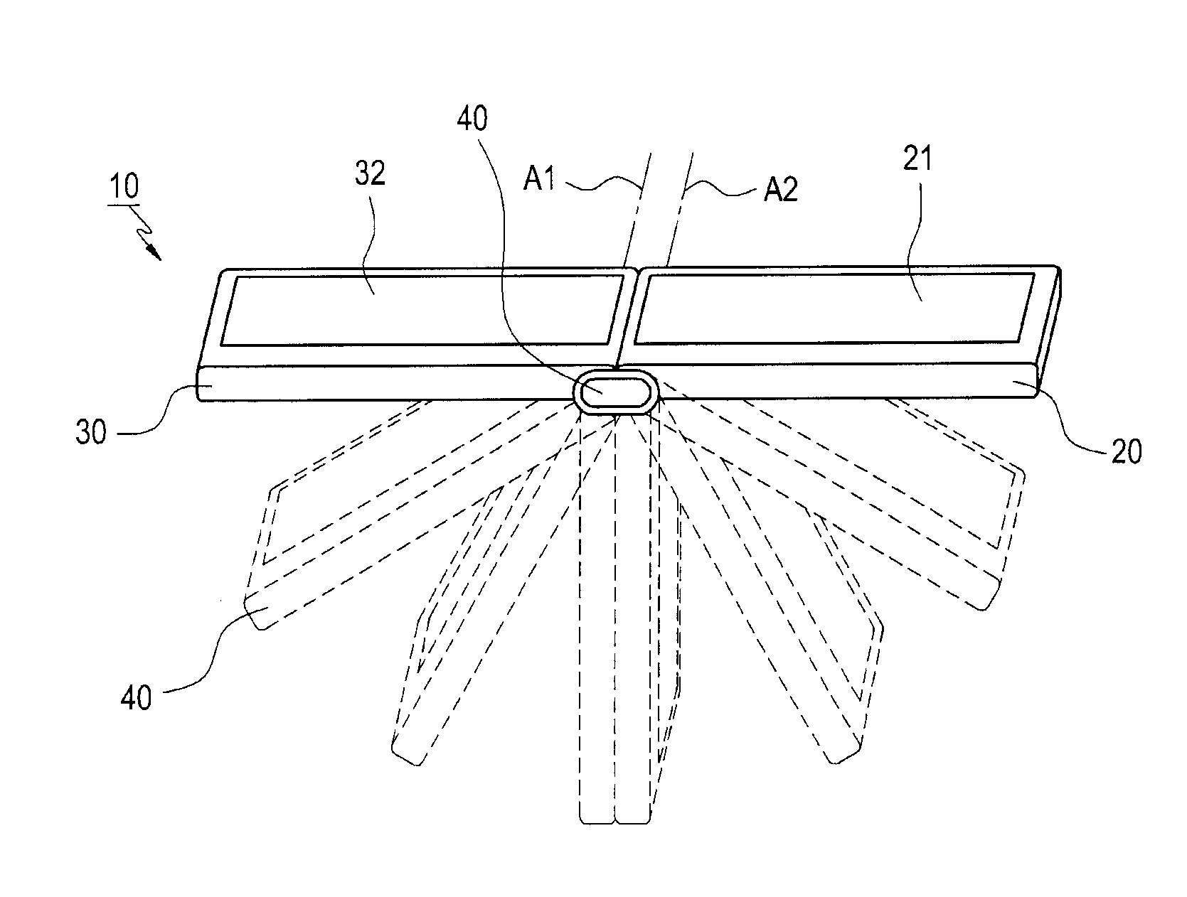 Multidisplay portable device