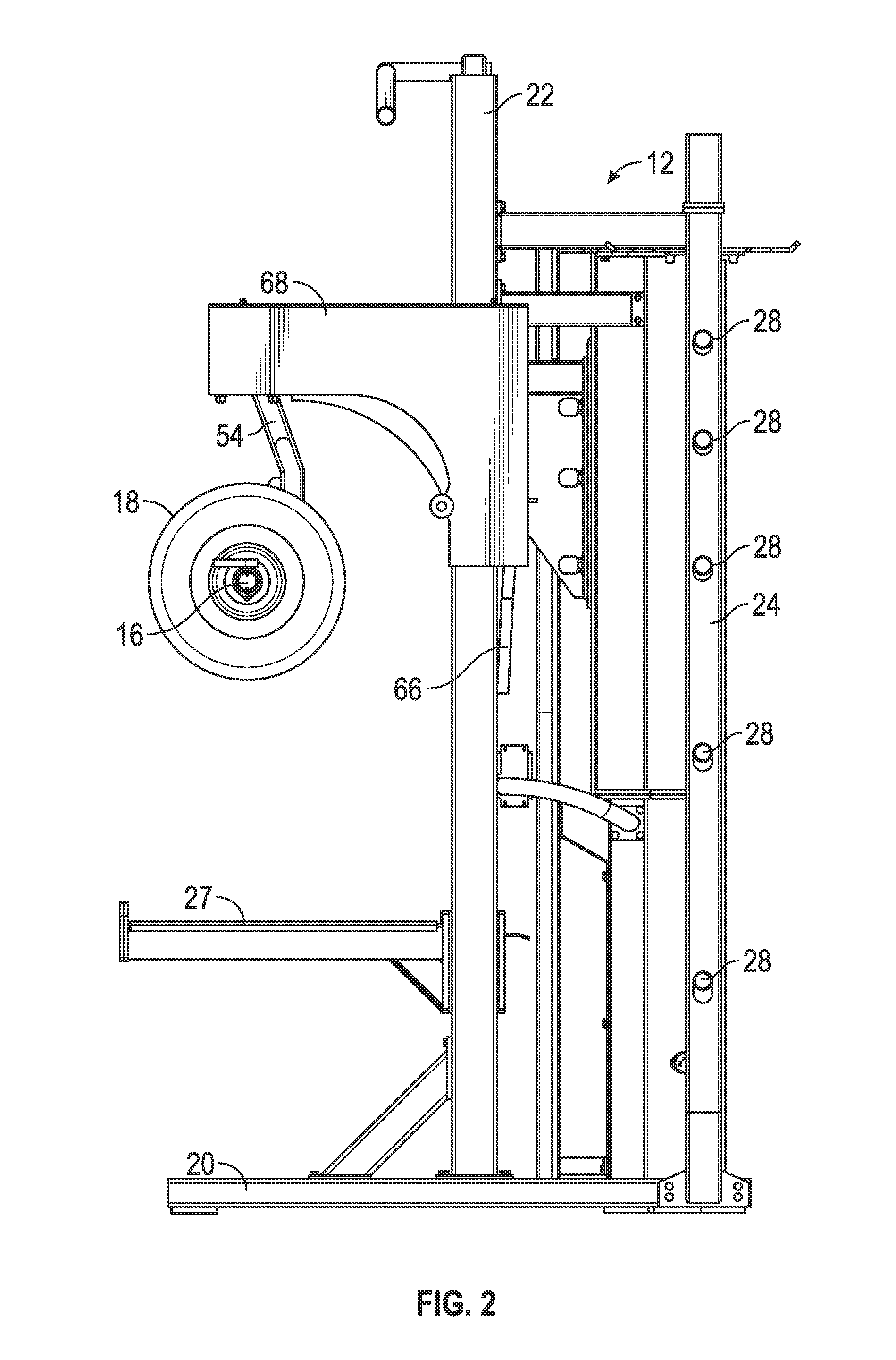 Motorized weightlifting rack