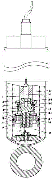 High-pressure oil-control variable damping absorber