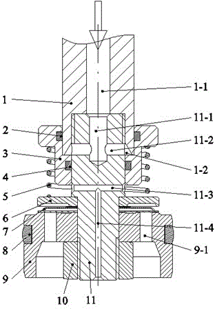 High-pressure oil-control variable damping absorber