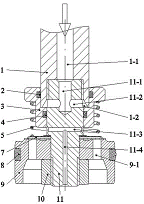 High-pressure oil-control variable damping absorber