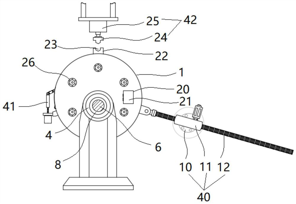 An automatic grinding device for zirconium tungstate powder