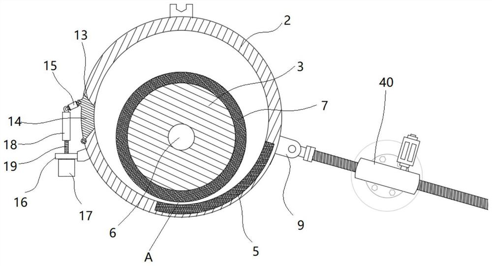 An automatic grinding device for zirconium tungstate powder