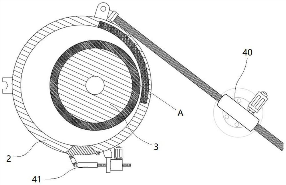 An automatic grinding device for zirconium tungstate powder