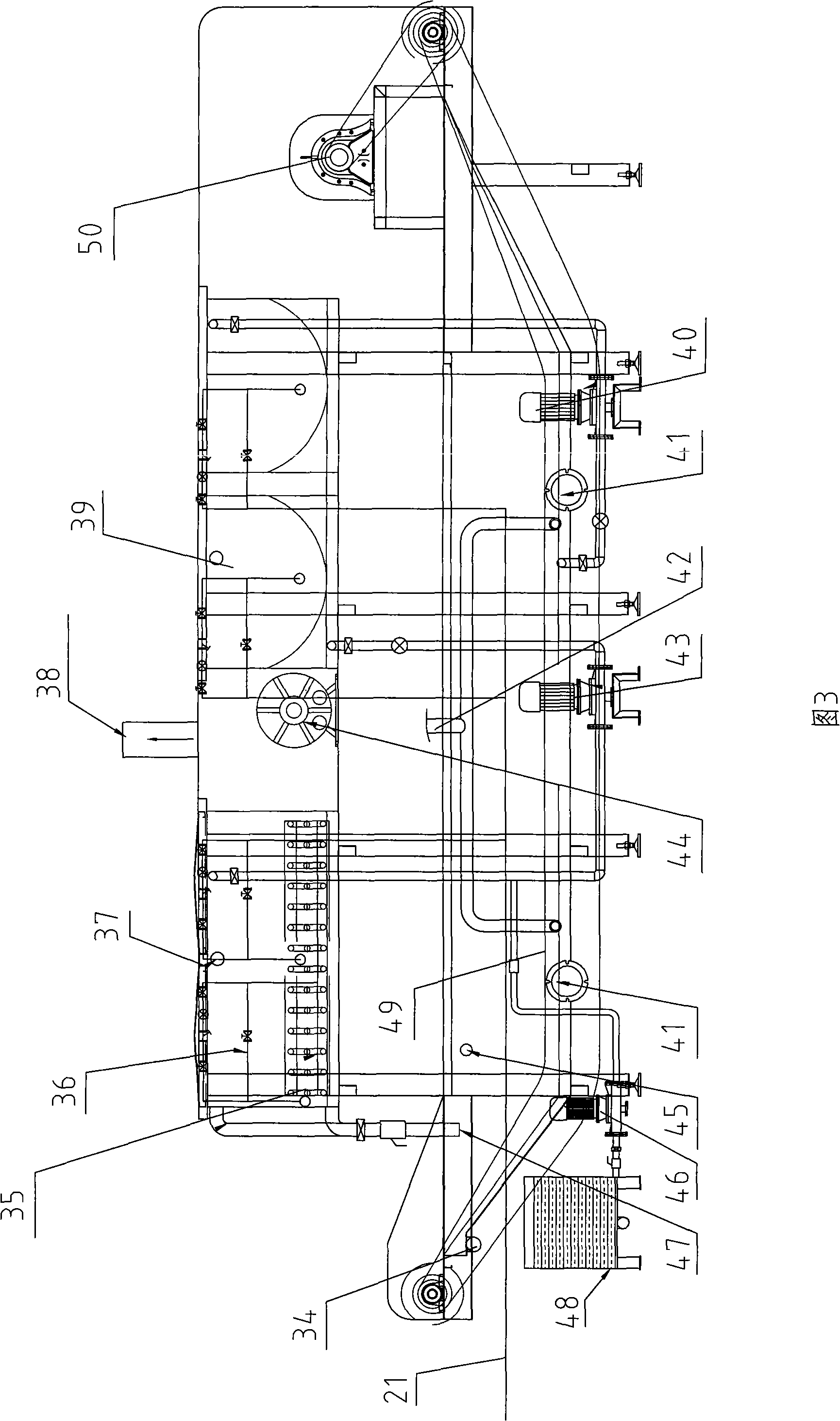 Full-automatic alkali-dipping, rinsing and marinating production line