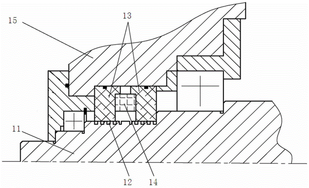 Scroll vacuum pump with magnetic fluid translational sliding thrust bearing and sealing structure