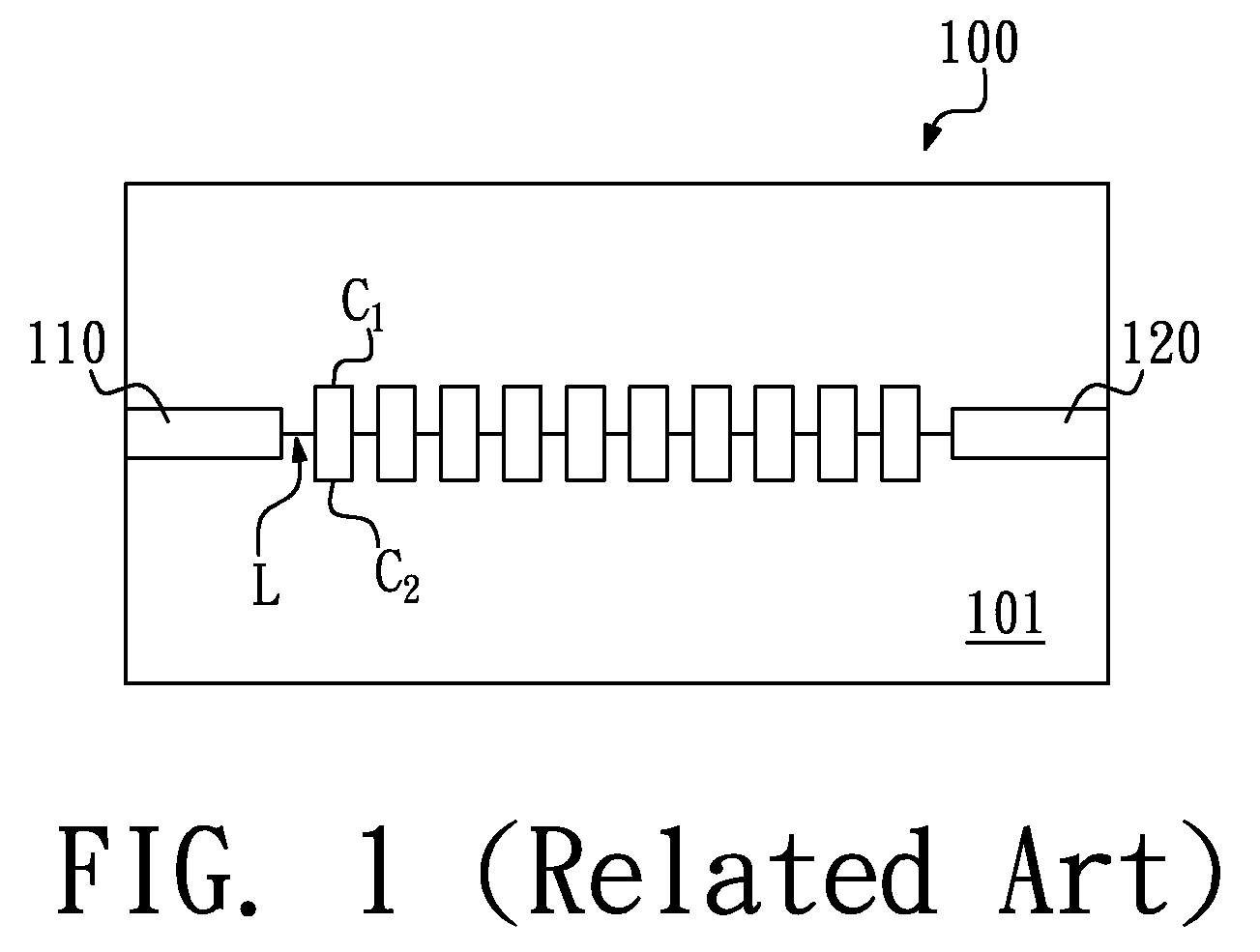 Discontinuous Transmission Line Structure