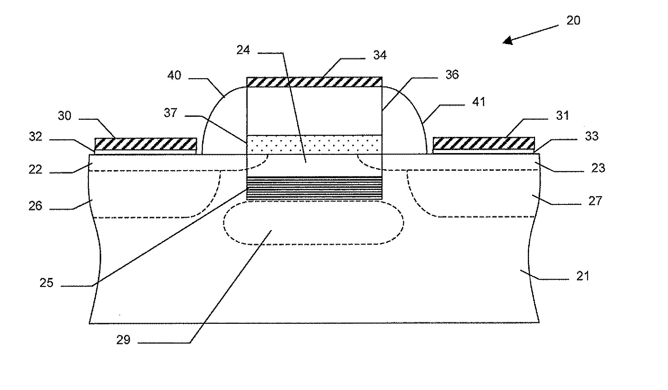 Semiconductor device including a dopant blocking superlattice