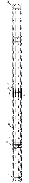 Strain iron tower drainage system for power transmission line