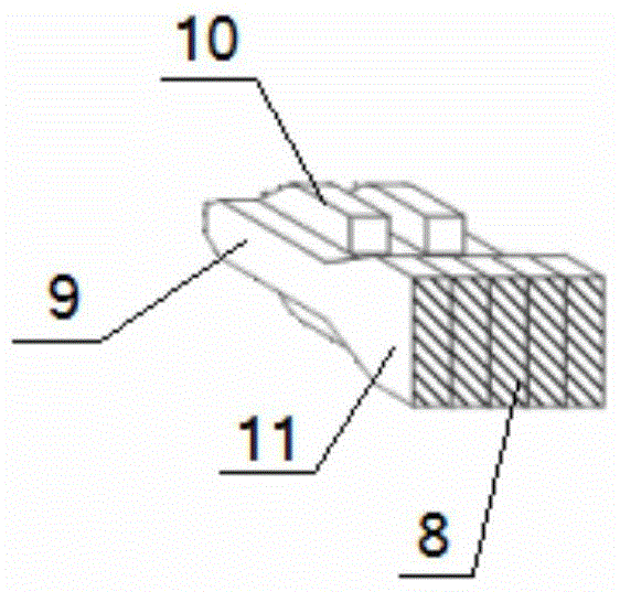 Back-bolt self-locking dry-hanging connector for stone curtain wall