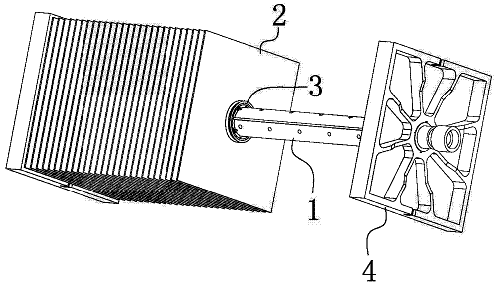 Small square soft sheet membrane module