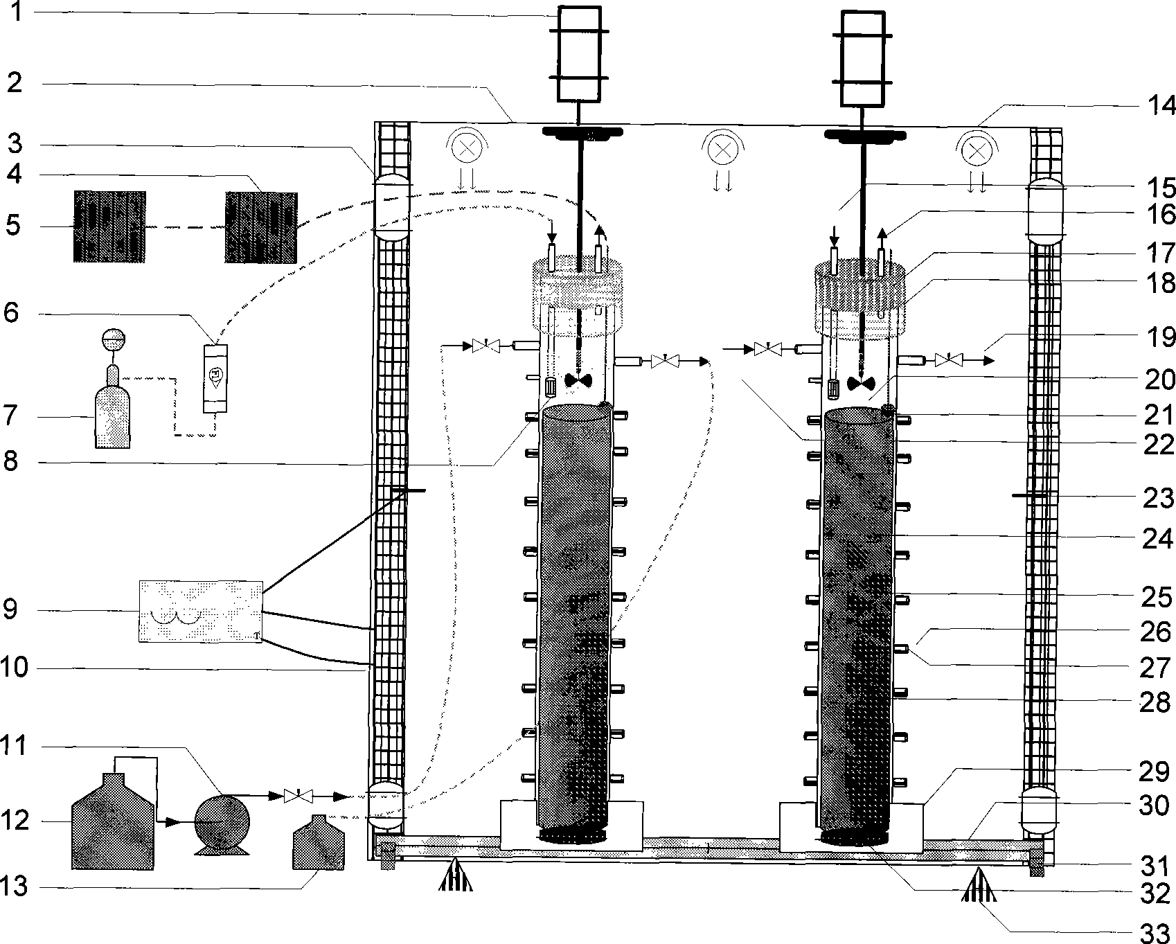 Integrated apparatus for researching sediment sampling and laminated gradient