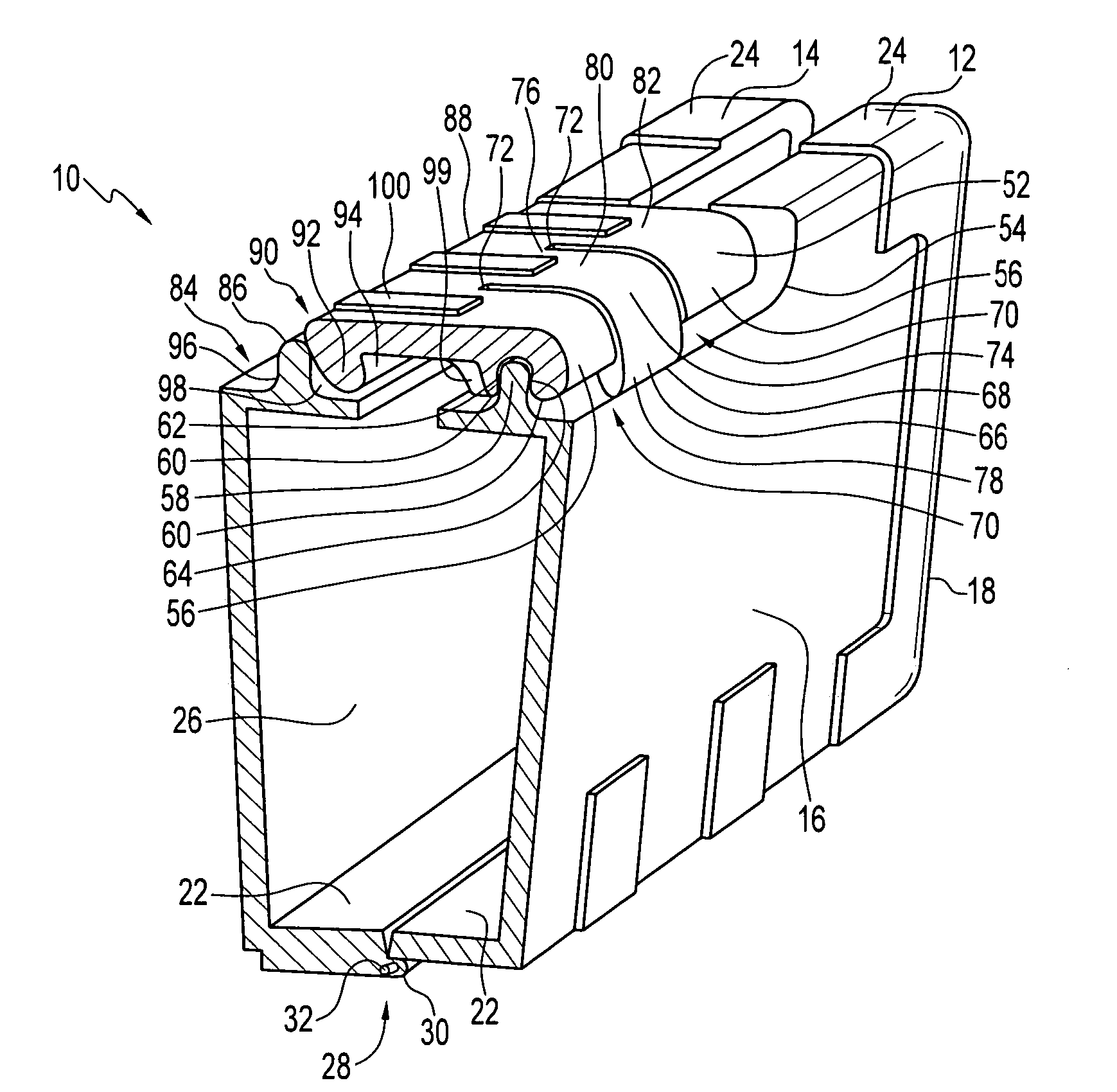 Latch for tool accessory case