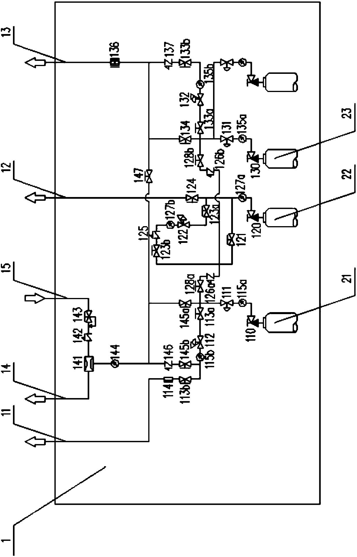 Skid-mounted gas fuel ignition device and ignition method thereof