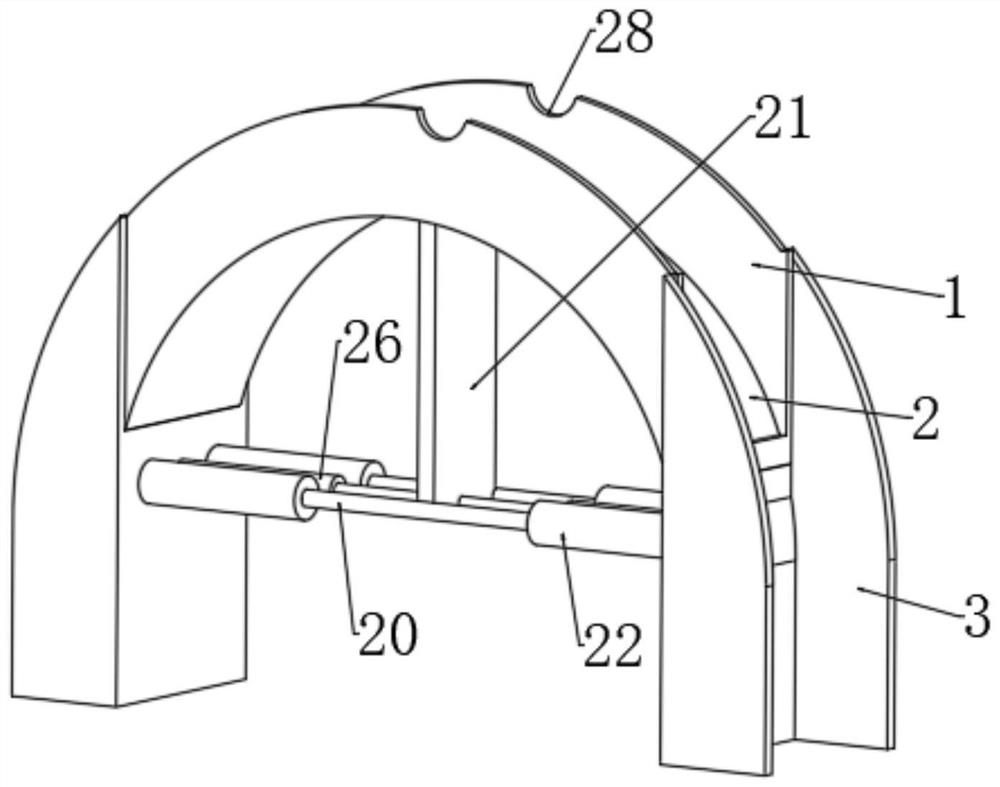 Anti-collapse device for expressway tunnel engineering