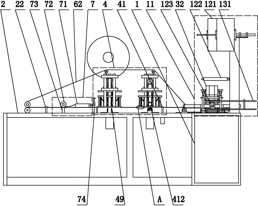 Full-automatic paper mask production machine