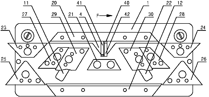 Cam device for realizing irregular single-side applique