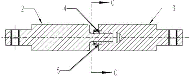 Adjustable pull rod of core bar support frame