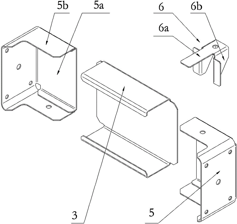 Frame of a three-wheeled motorcycle