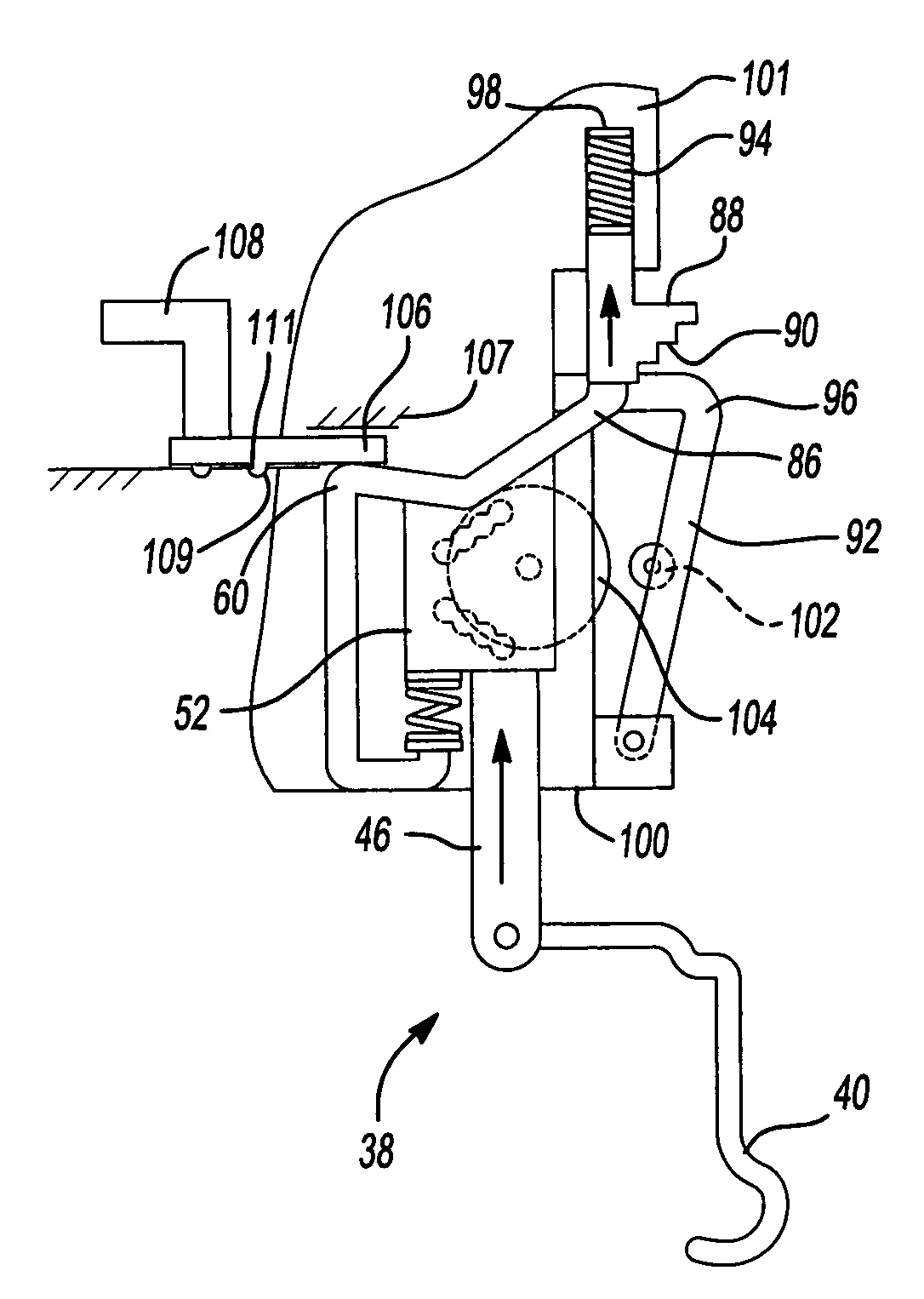 Contact trip mechanism for nailer