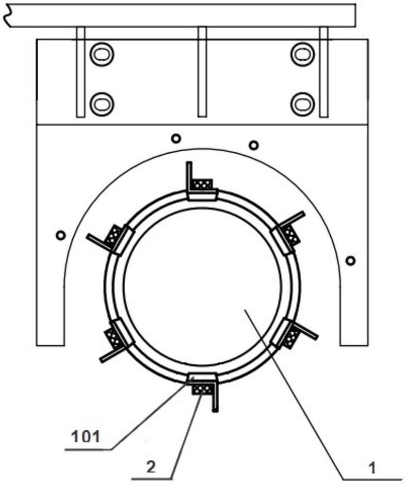 Non-excitation switch wiring structure and transformer