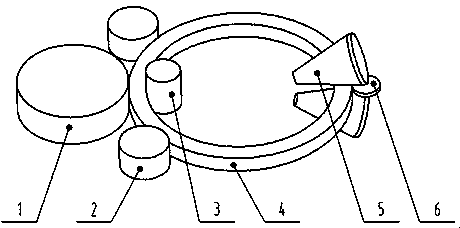 Measuring device of ring rolling machine