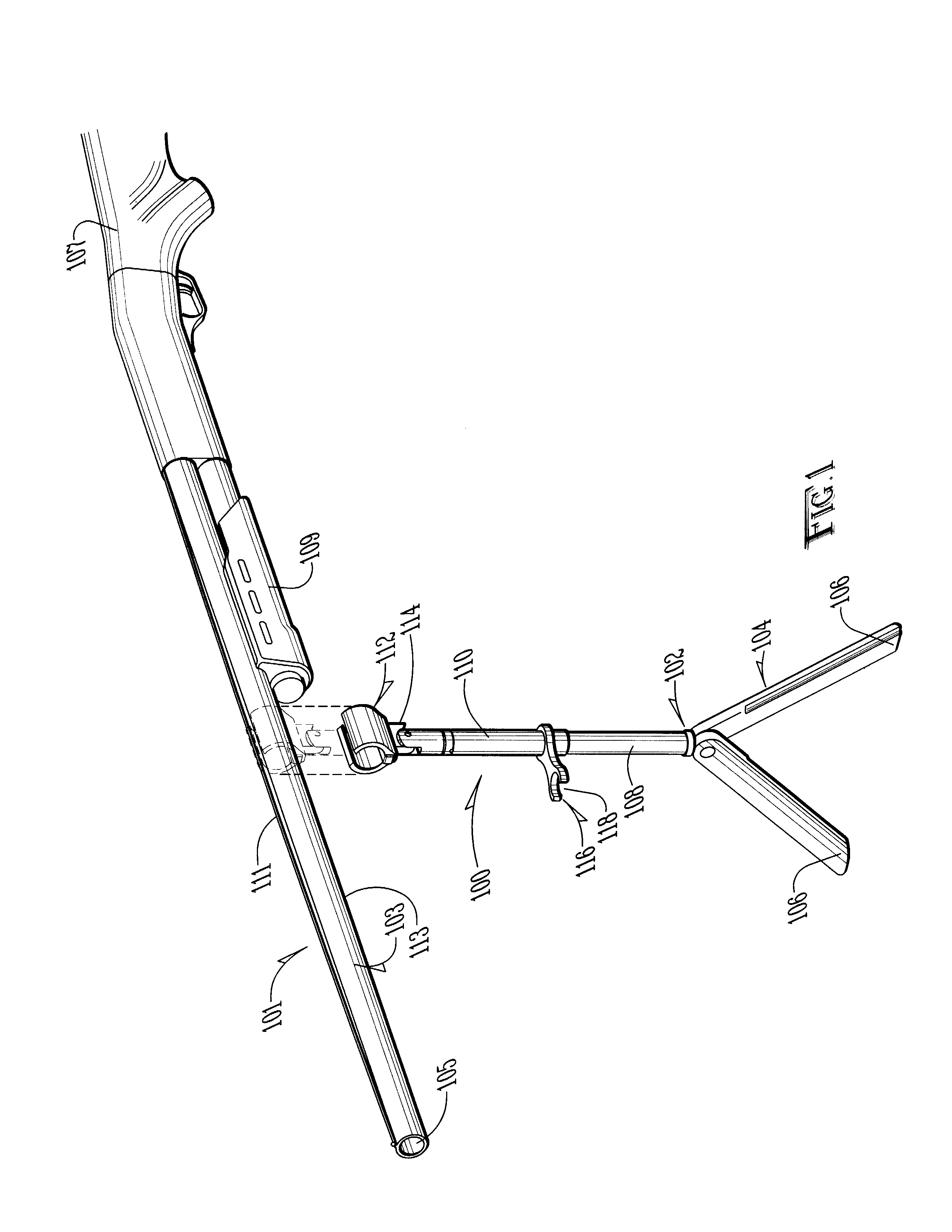 Method and apparatus for supporting a shotgun