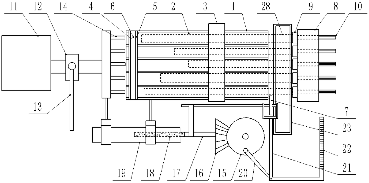 Equal-length cutting device for gear shaft