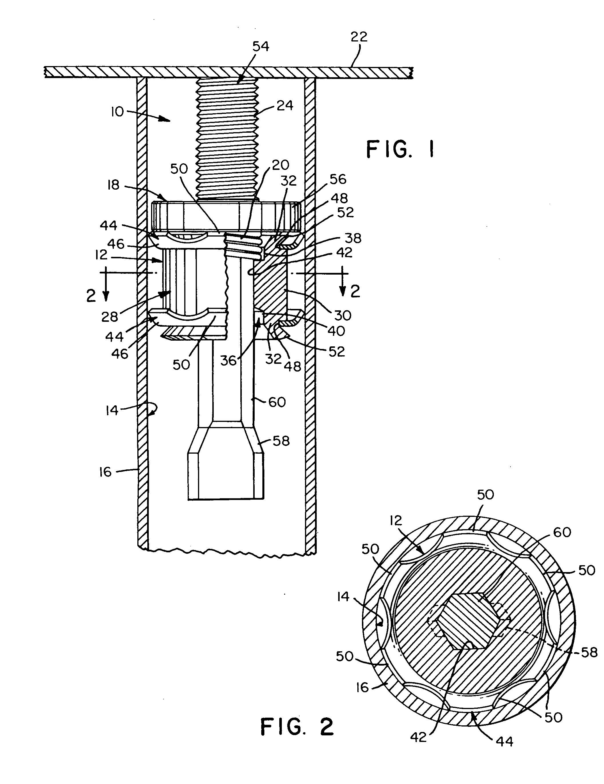 Pop-up fastener