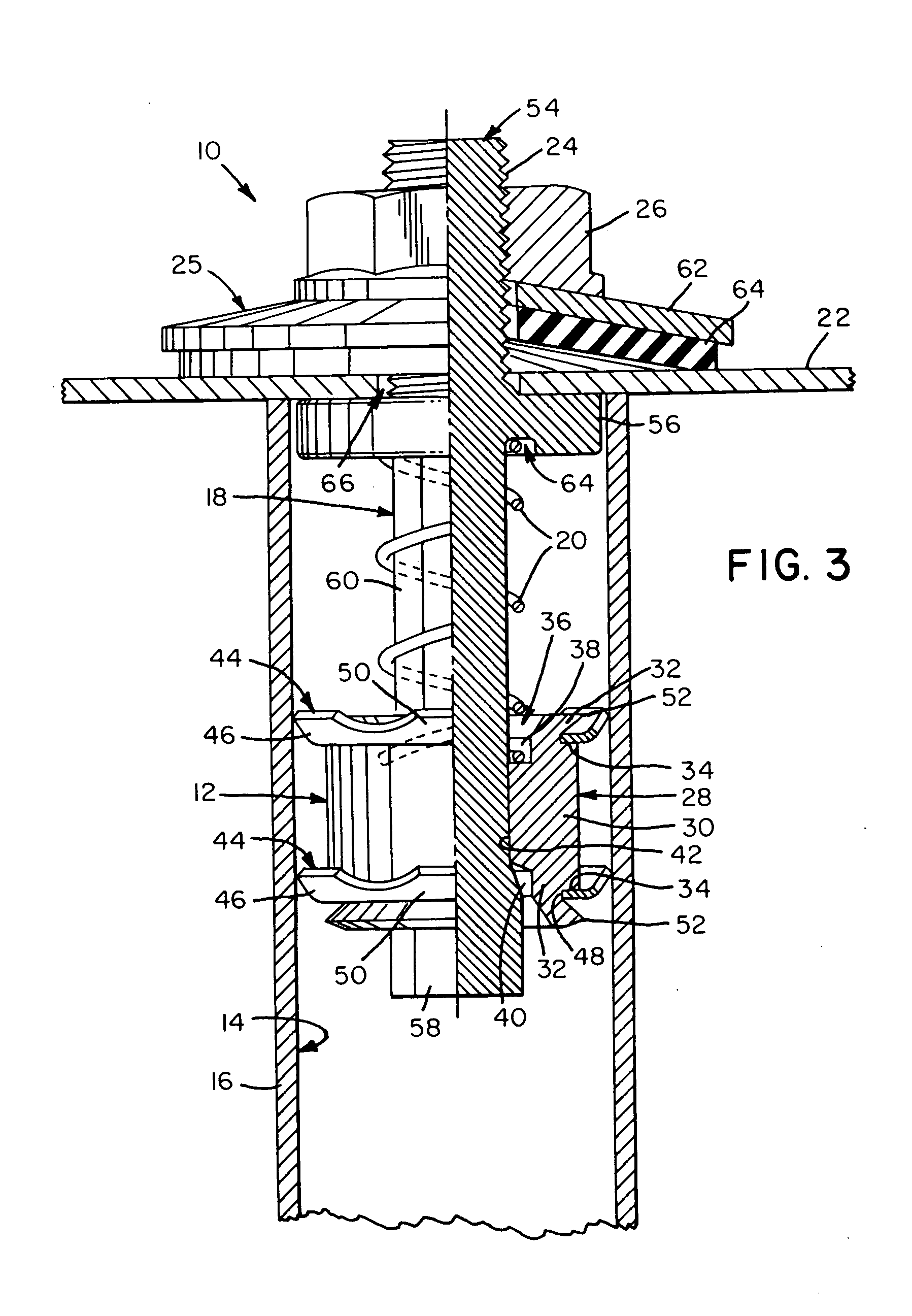 Pop-up fastener