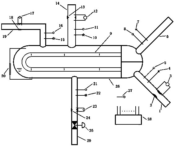 Real-time control system and method for operation efficiency of horizontal high-pressure heater