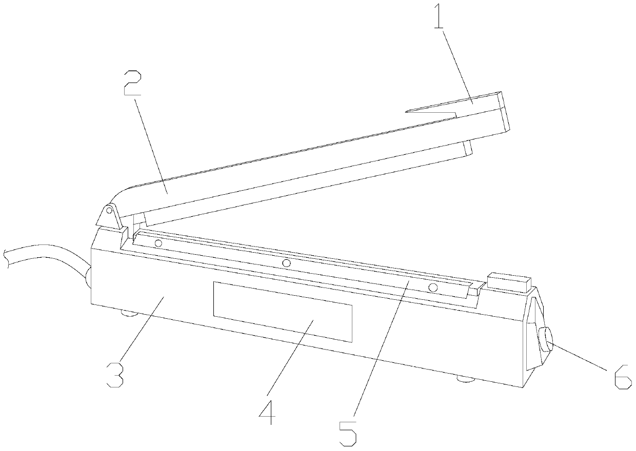 Hand-pressed edge sealing cutting machine for sealing bags during chicken powder processing