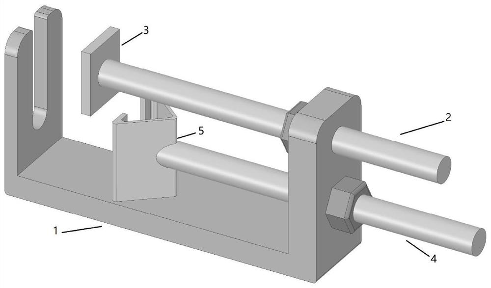 Puller type special disassembling and assembling tool for horizontal stabilizer connecting pin of helicopter