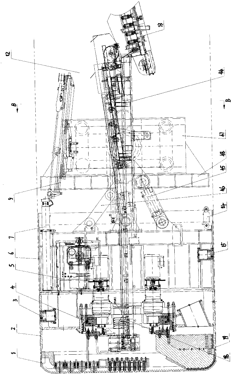 Mixed TBM (Tunnel Boring Machine) with multiple-boring mode and tunnel supporting mode