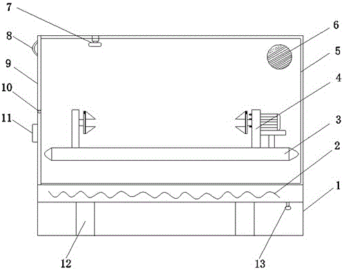 Bamboo-wood floor drying device